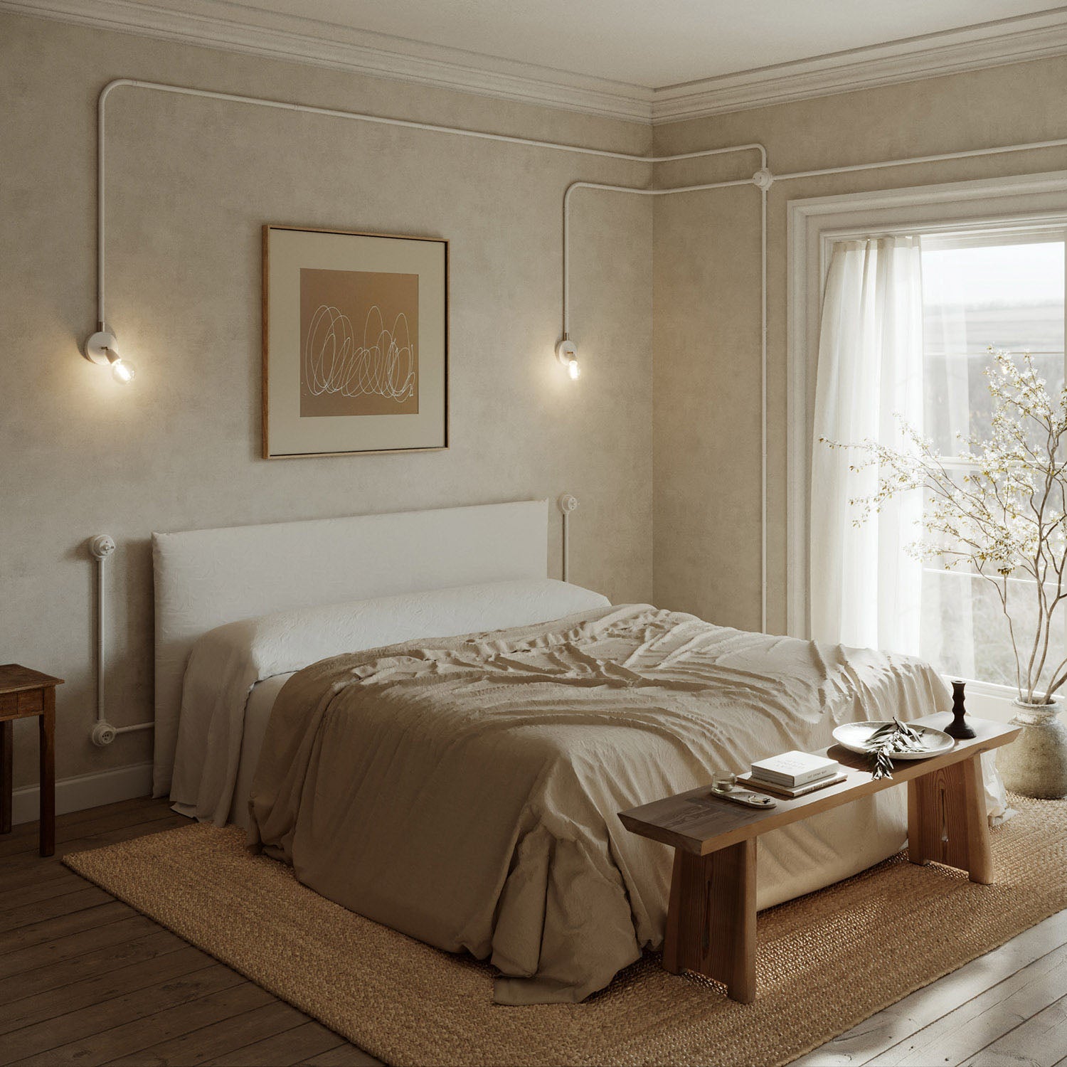 Base in porcellana bianca per presa elettrica e interruttore/deviatore compatibile con Creative-Tubes - da 1 a 4 uscite 2