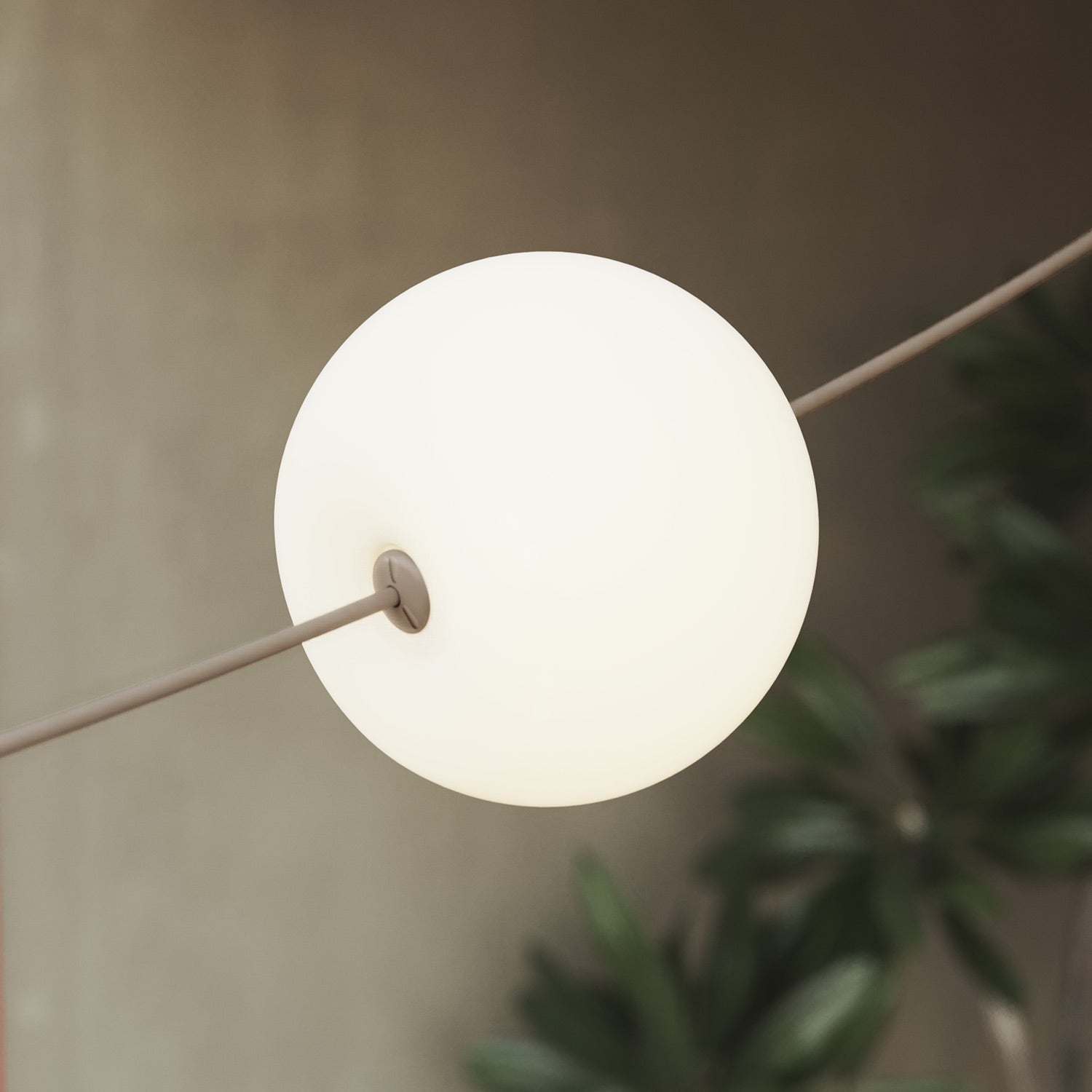 Catena luminosa 3 punti luce da esterno IP67 Desert Brown - Marina3 Cherry 140 cm