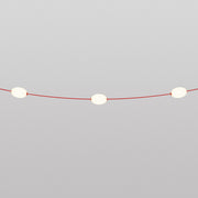 Catena luminosa 3 punti luce da esterno IP67 Rosso stella marina - Marina3