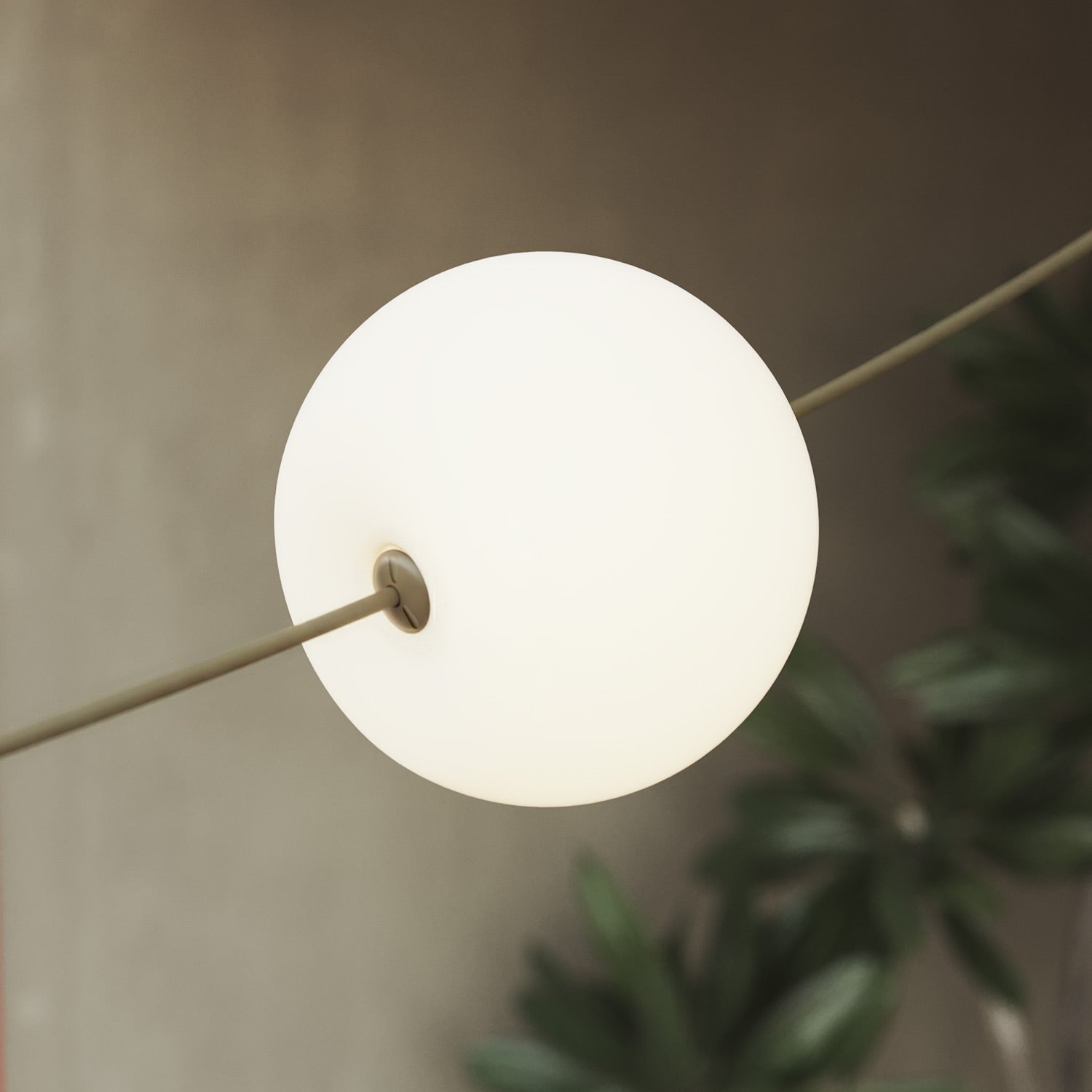 Catena luminosa 3 punti luce da esterno IP67 Verde Oliva - Marina3 Cherry 140 cm