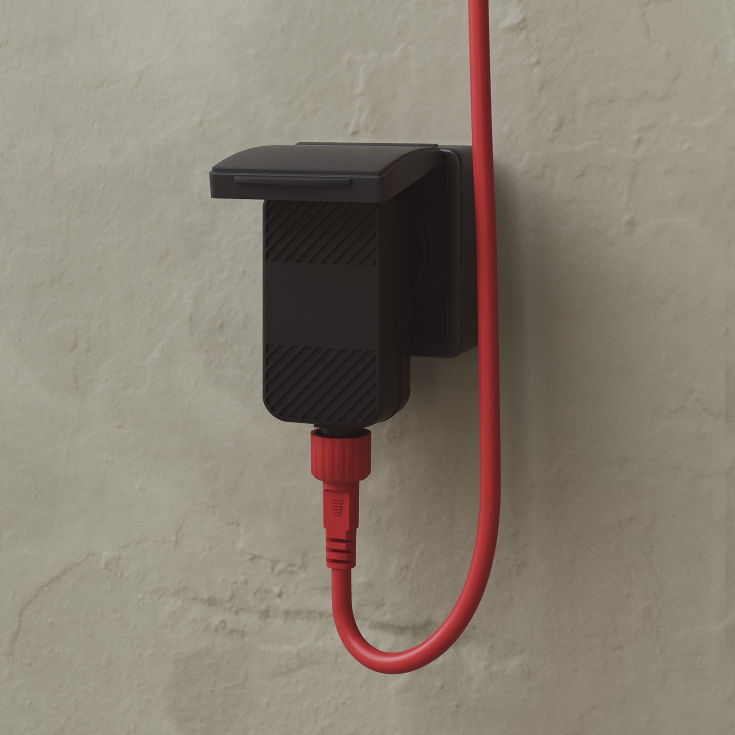 Catena luminosa 4 punti luce da esterno IP67 Rosso Stella Marina - Marina4 Cherry 140 cm