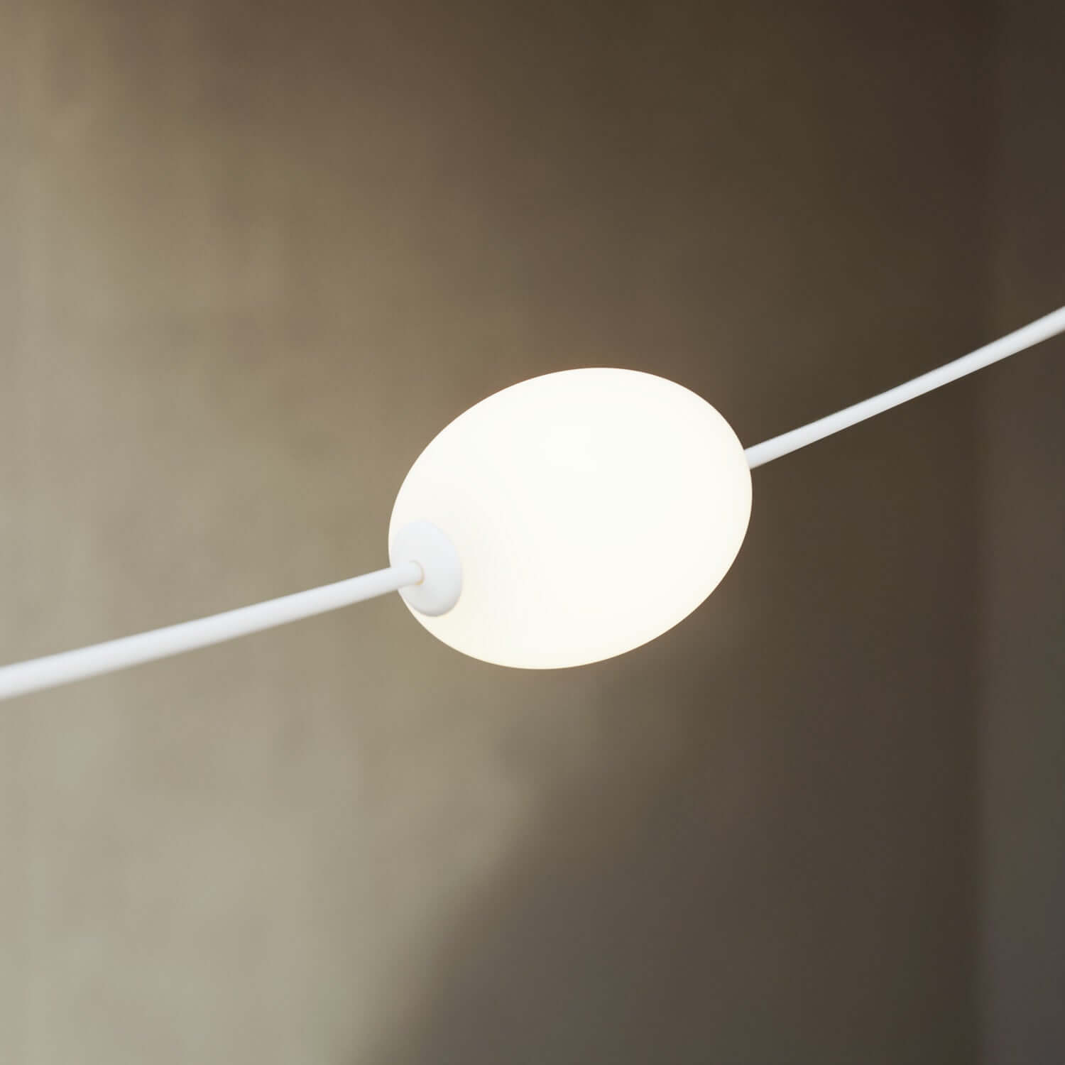 Catena luminosa reticolare 7 punti luce da esterno IP67 Bianco sabbia - Marina GRID