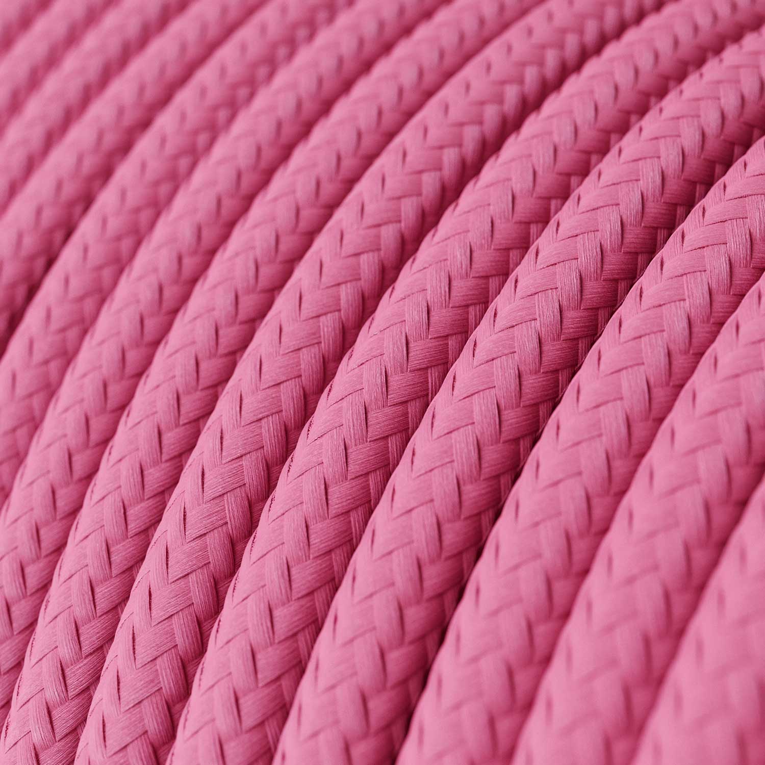 Cavo elettrico colorato Rosa Fucsia lucido - L'Originale Creative Cables, la scelta migliore per le tue lampade - RM08