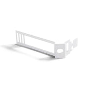 Clip fascetta passacavo in metallo per cordone 24 mm diametro - Bianco