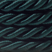 Cordone elettrico 3x0,75 rivestito in tessuto verde scuro lucido