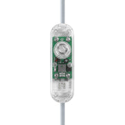 Dimmer universale per lampade da tavolo con pulsante rotativo per lampadine LED e incandescenza - Trasparente