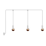 E-Snake Modulair Lampada da esterno IP65 a 3 luci con rosone - Bianco