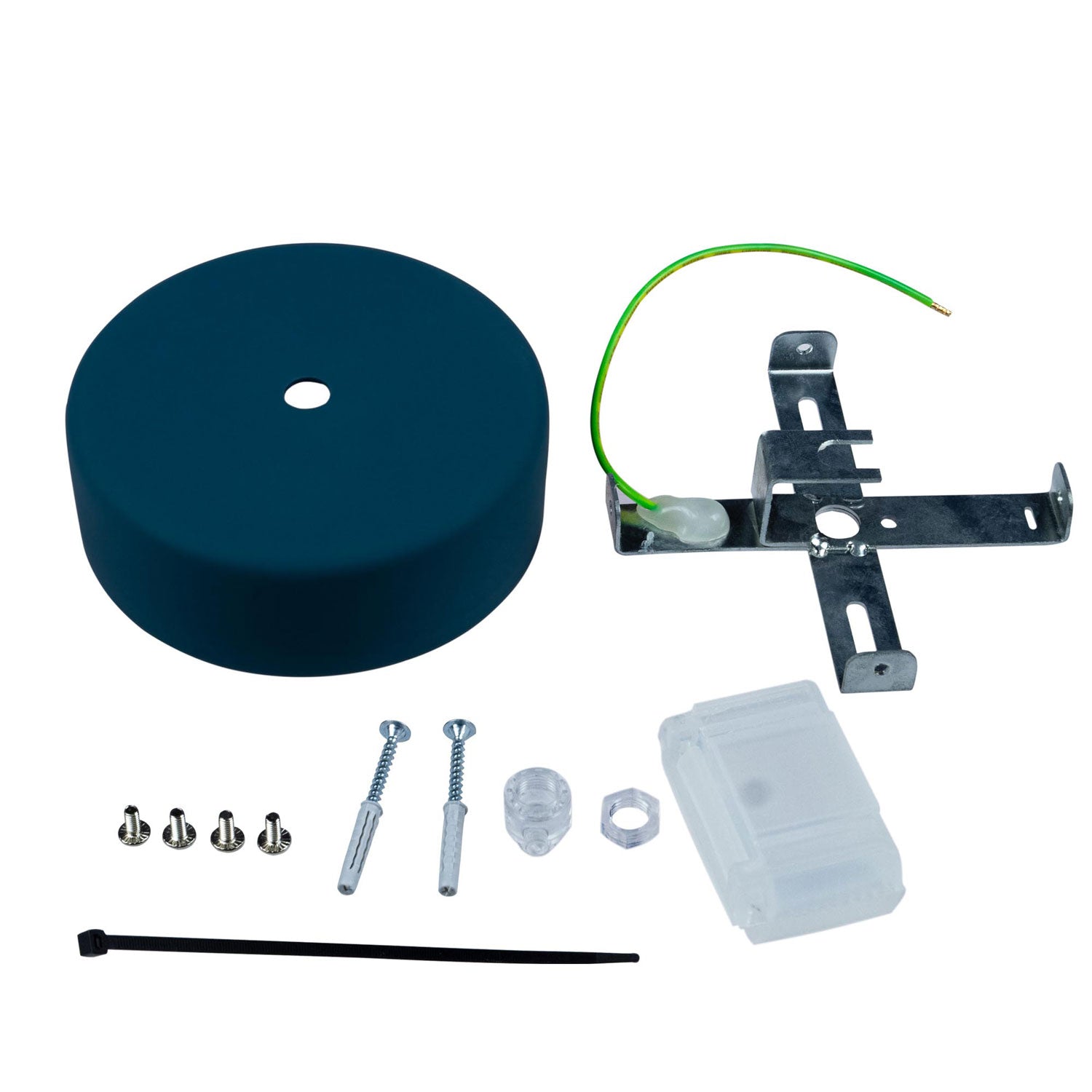 EIVA Kit Rosone in Silicone Soft Touch per Esterno IP65 - Sistema Modulair - Petrolio