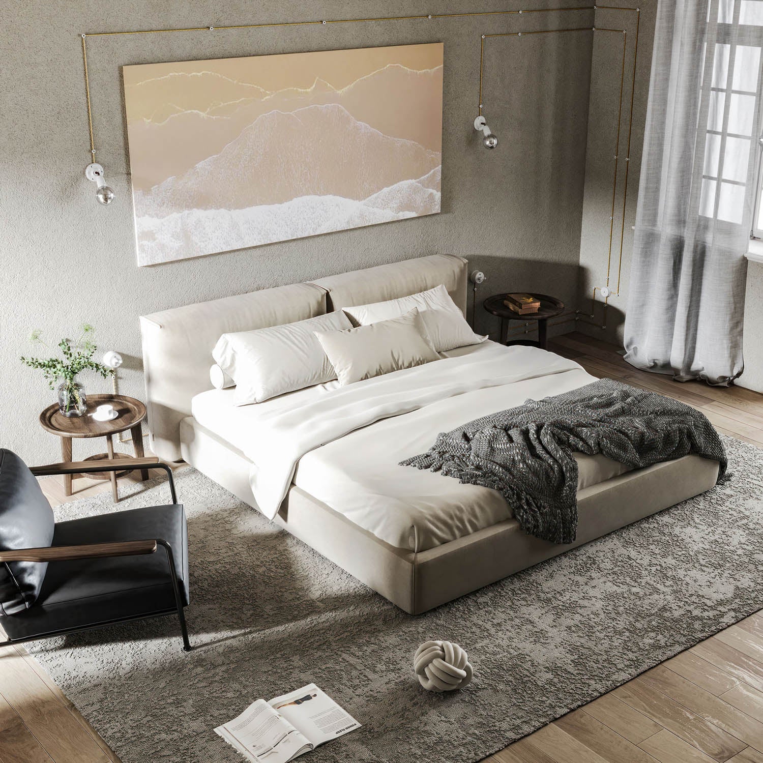 Interruttore/Deviatore in porcellana bianco con dado a farfalla Bianco