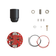 Kit elettronico per lampade a batteria 5V USB-C con portalampada E27 liscio - Nero