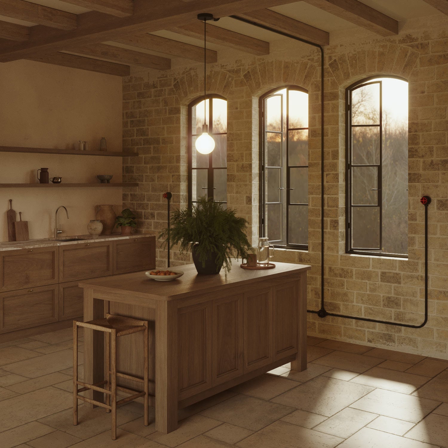 Kit presa a muro di tipo francese e base per Creative-Tubes in porcellana - Nero 2 in linea