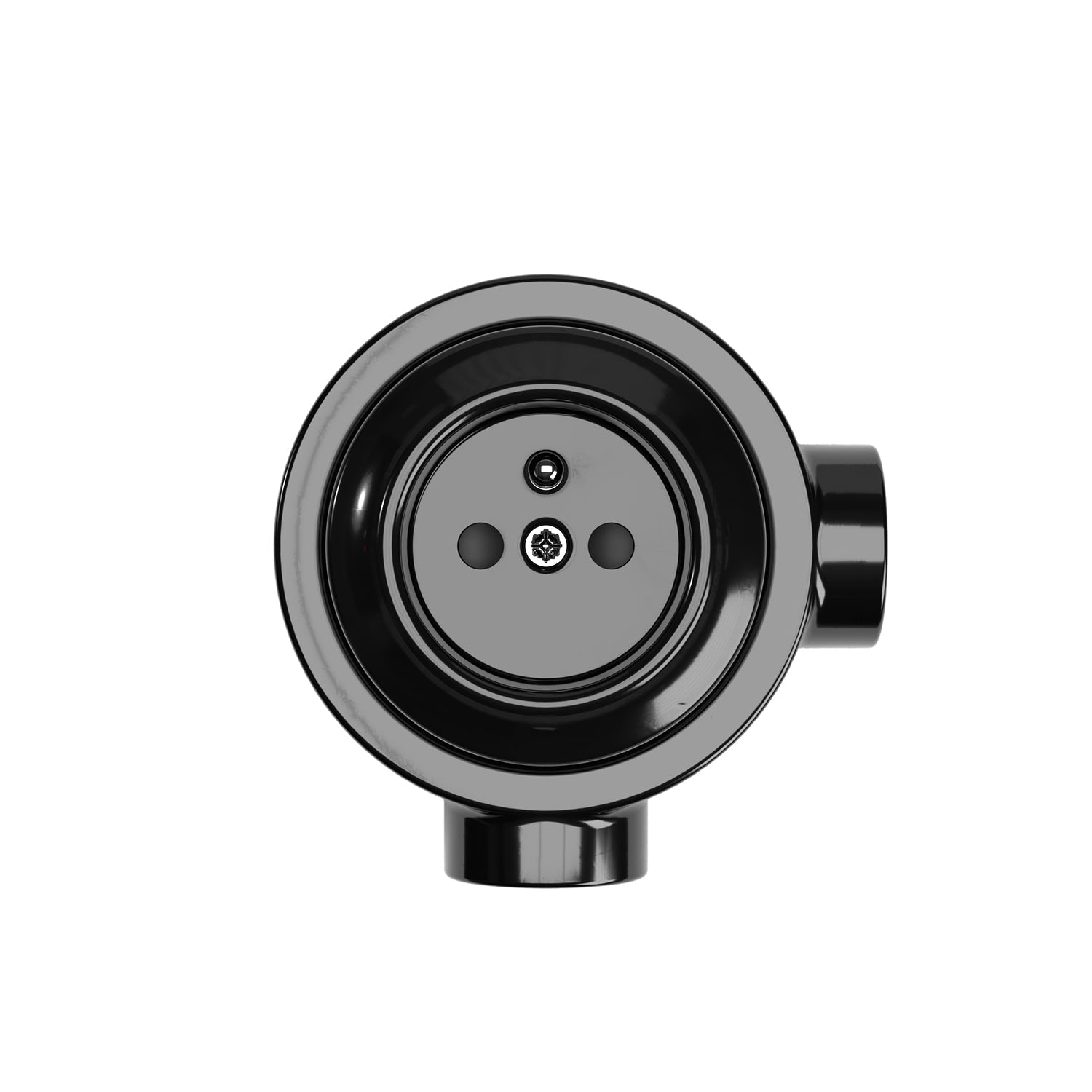 Kit presa a muro di tipo francese e base per Creative-Tubes in porcellana - Nero 2