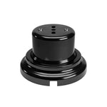 Kit presa bipasso italiana 10/16A da parete e base in porcellana - Nero