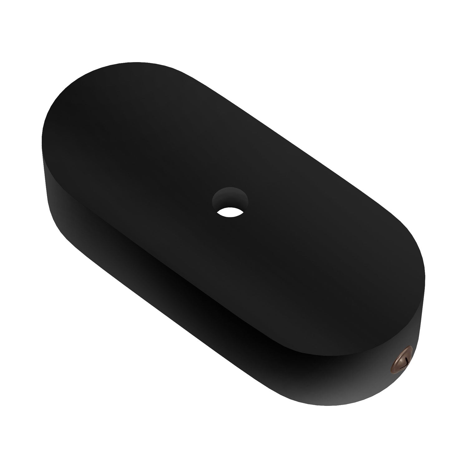 Kit rosone in legno ovale - Nero