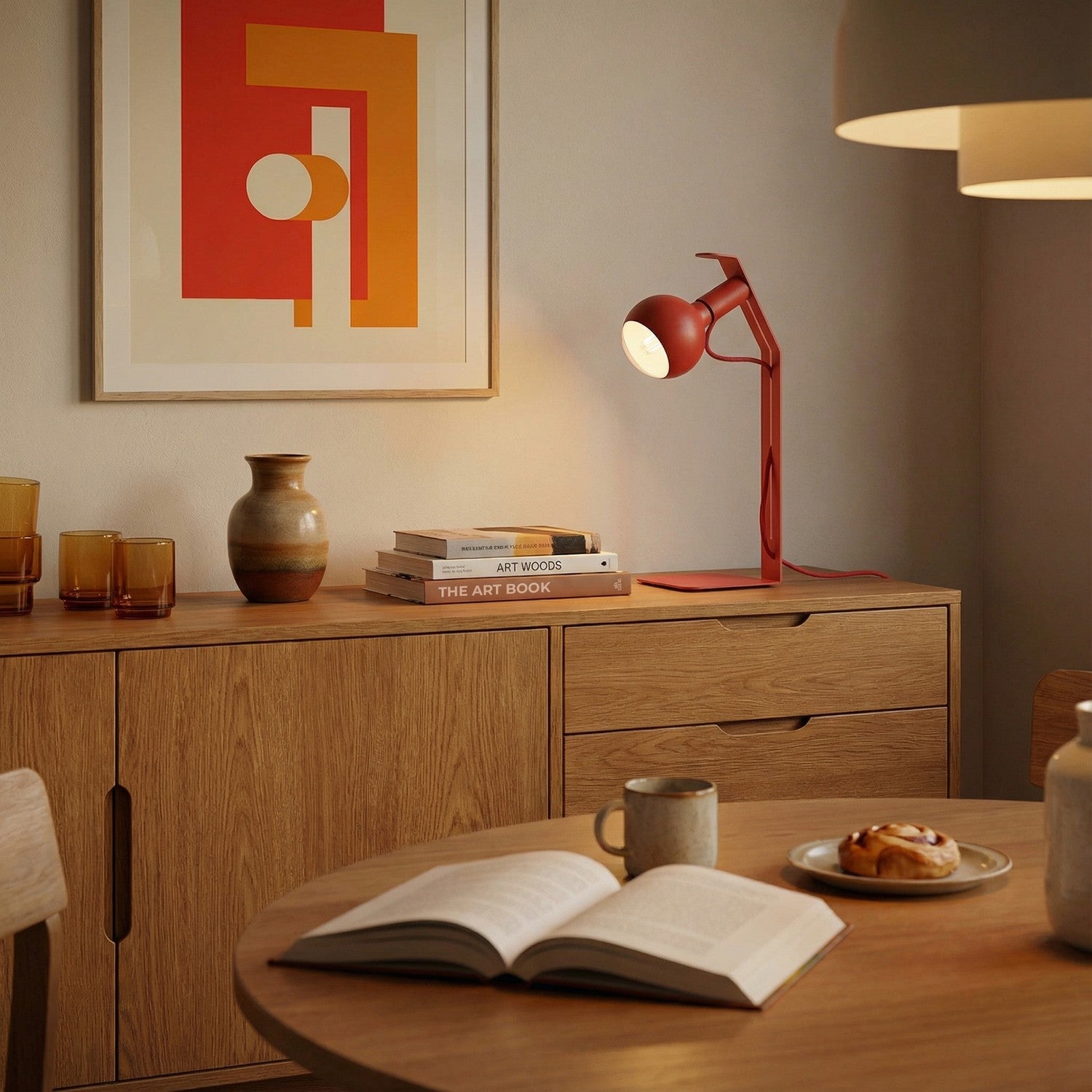 Koso Lucia - Lampada da tavolo - Rosso - Creative Cables