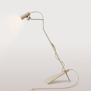 Lampada da terra inclinabile con faretto magnetico orientabile - Mario Tubo - Panna