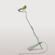 Lampada da terra inclinabile con lampadina LED G125 verniciata - Mario Talia - Verde