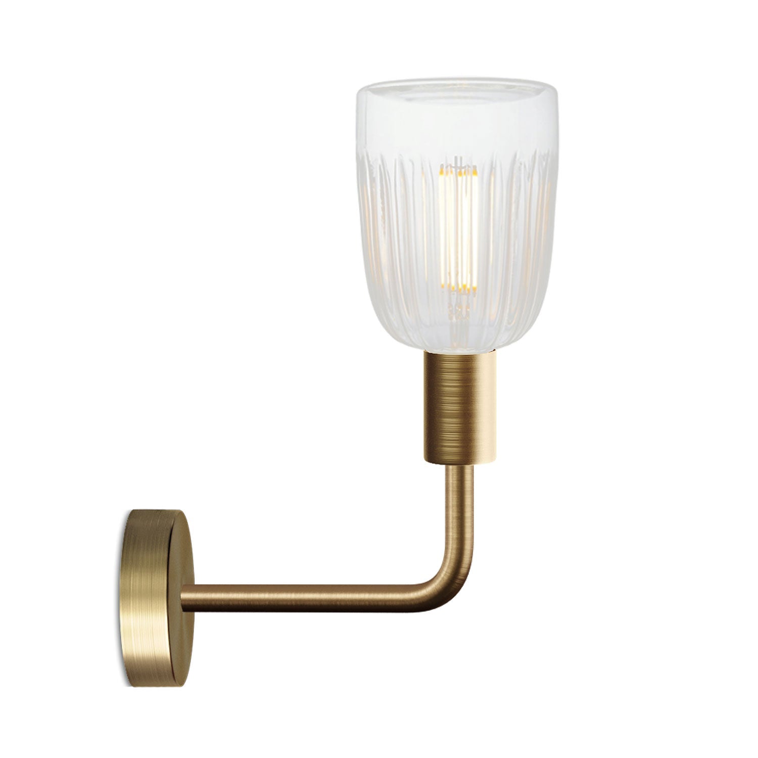 Lampada Fermaluce Elle in metallo con lampadina Crystal - Bronzo satinato