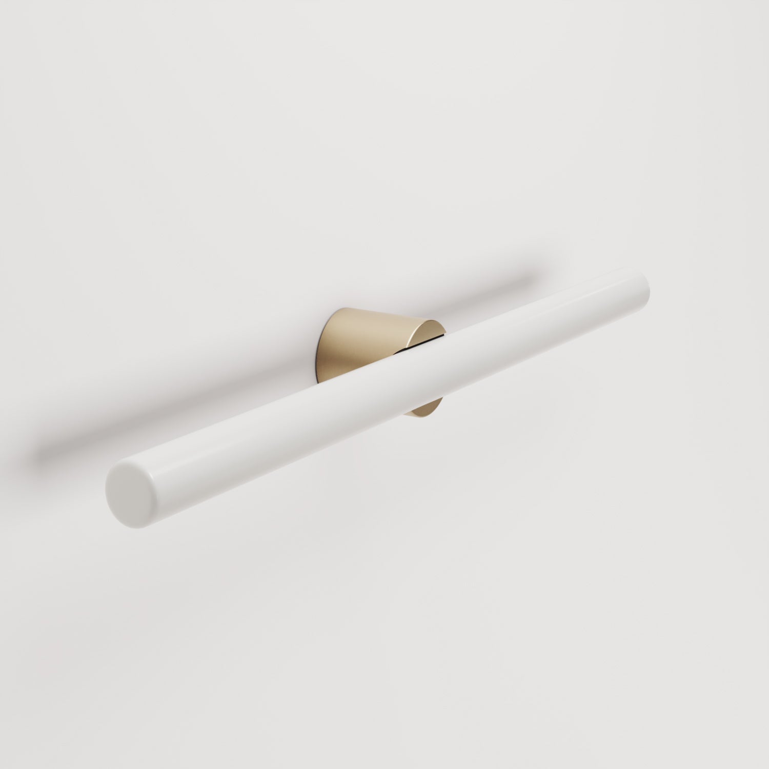 Lampada in metallo da parete o soffitto con lampadina LED lineare S14d - Bronzo satinato