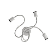 Lampada Mini faretto SPOTLIGHT GU1d0 Flex 60 da parete e soffitto - Bianco opaco