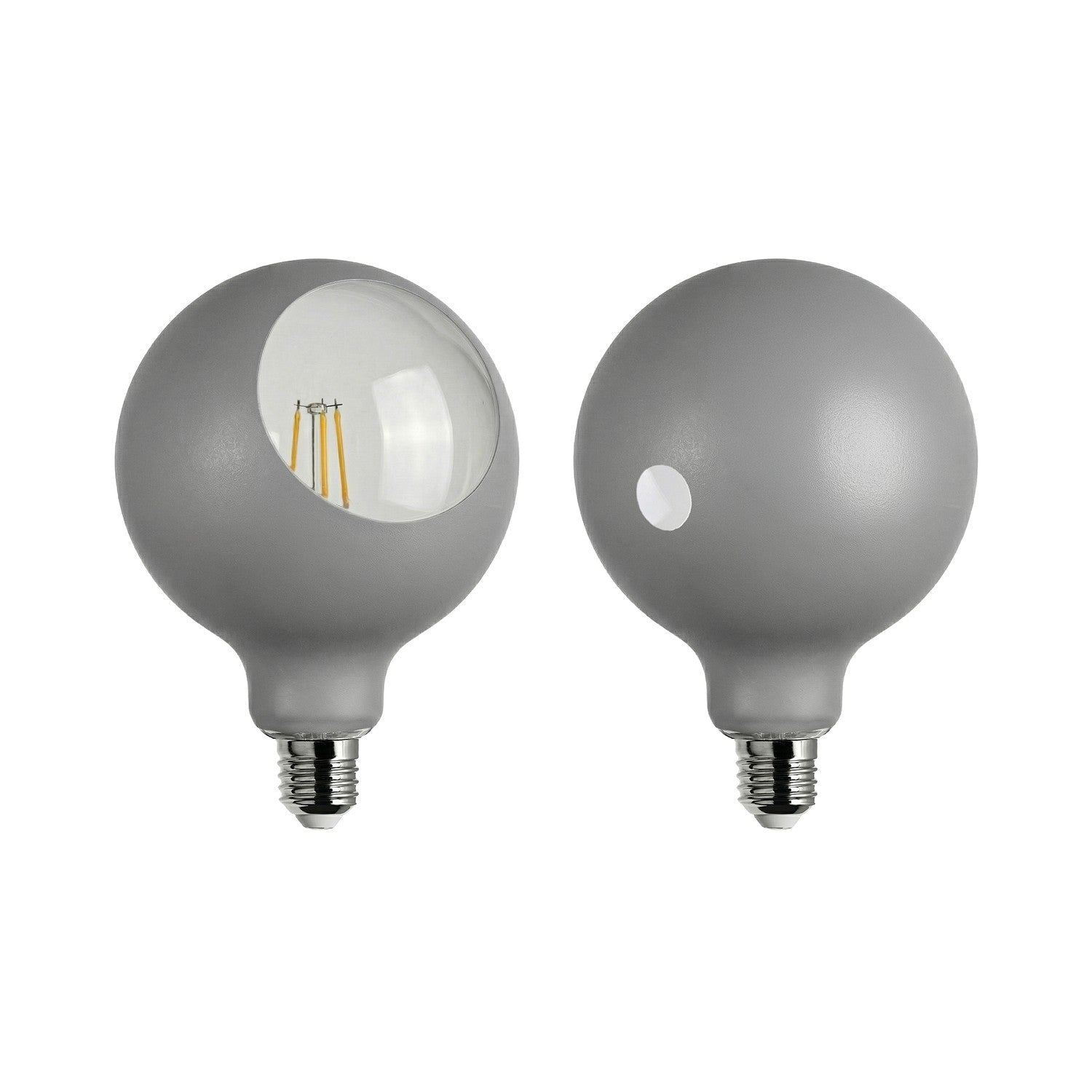 Lampadina LED Camo G125 4,8W 806Lm E27 2700K Dimmerabile - Grigio - Creative Cables