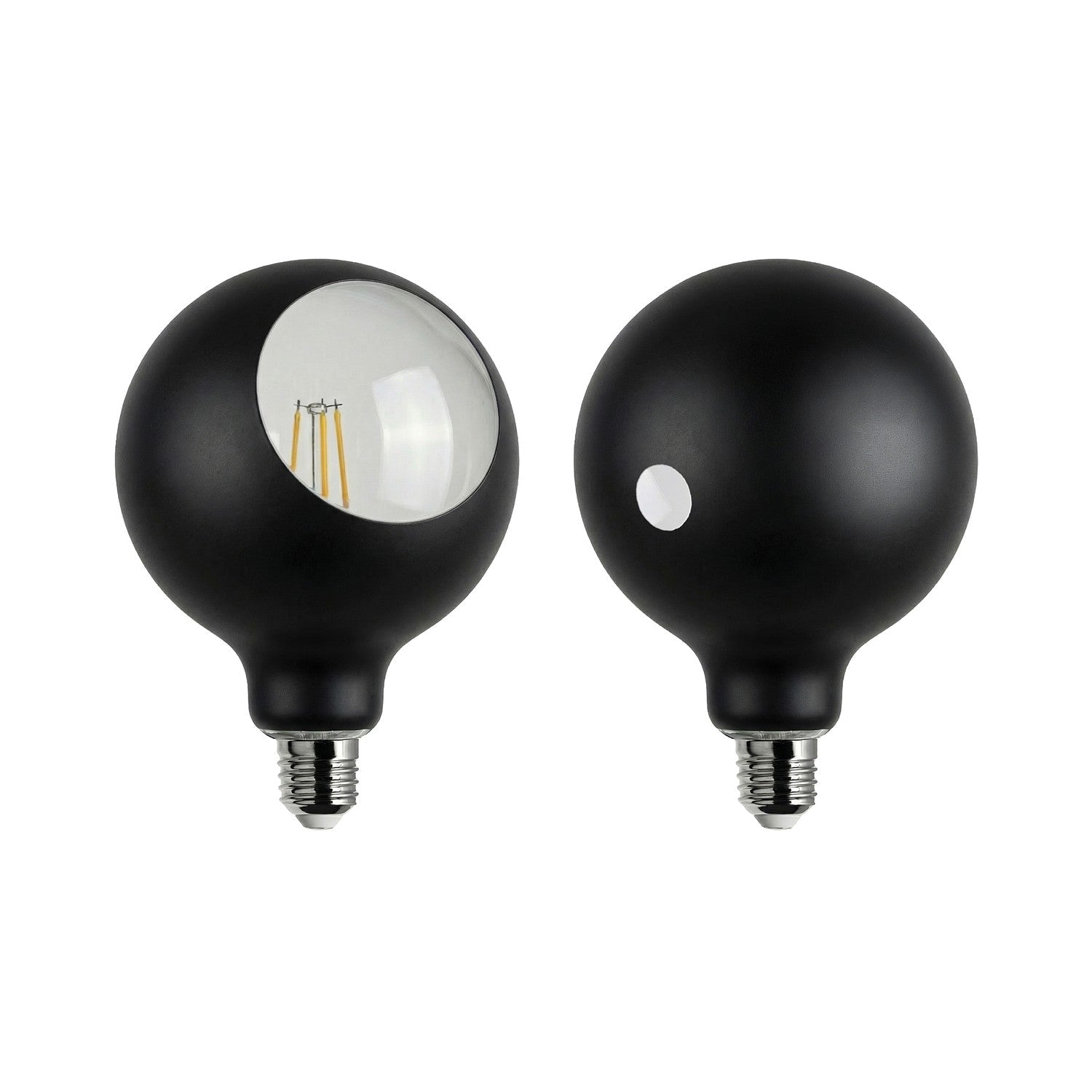 Lampadina LED Camo G125 4,8W 806Lm E27 2700K Dimmerabile - Nero - Creative Cables