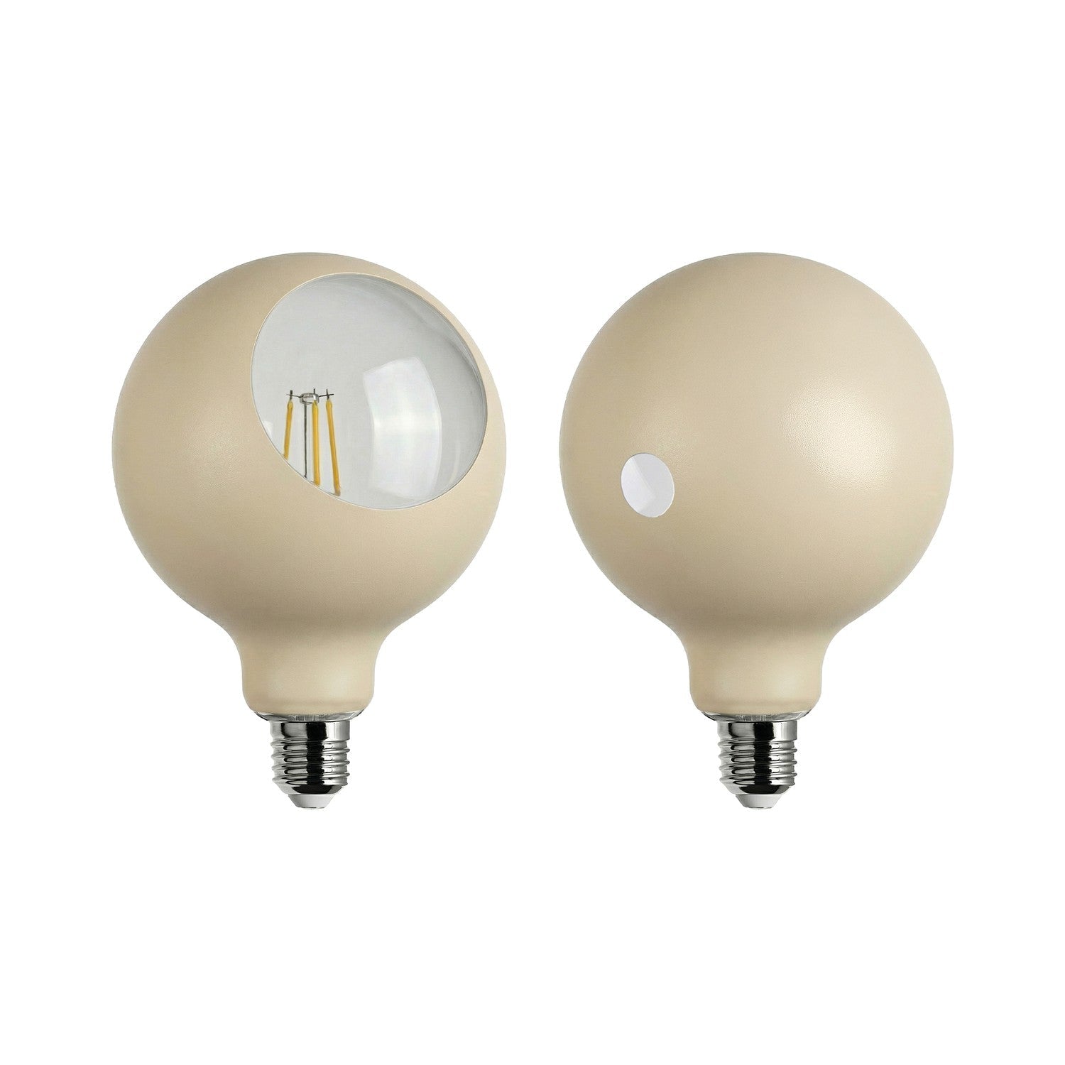 Lampadina LED Camo G125 4,8W 806Lm E27 2700K Dimmerabile - Panna - Creative Cables