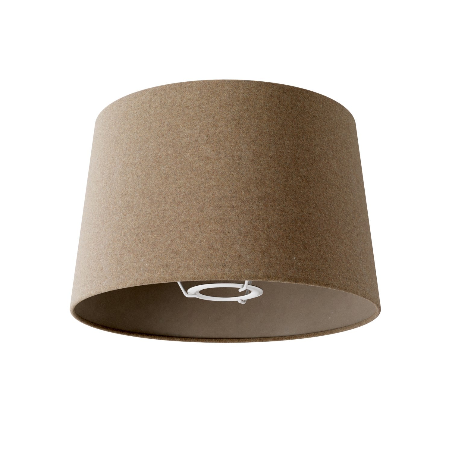 Paralume Athena con attacco E27 per lampada da tavolo o da terra - Made in Italy - Lana Marrone