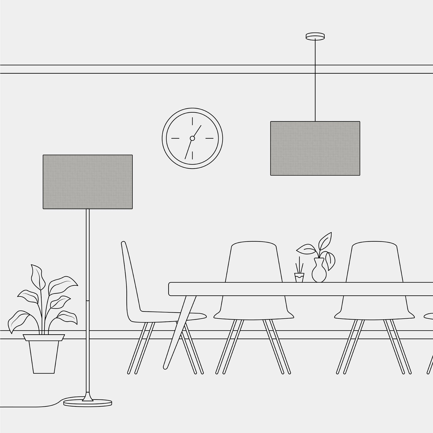 Paralume Cilindro XXL in tessuto con attacco E27 - Made in Italy - Camelot Grigio