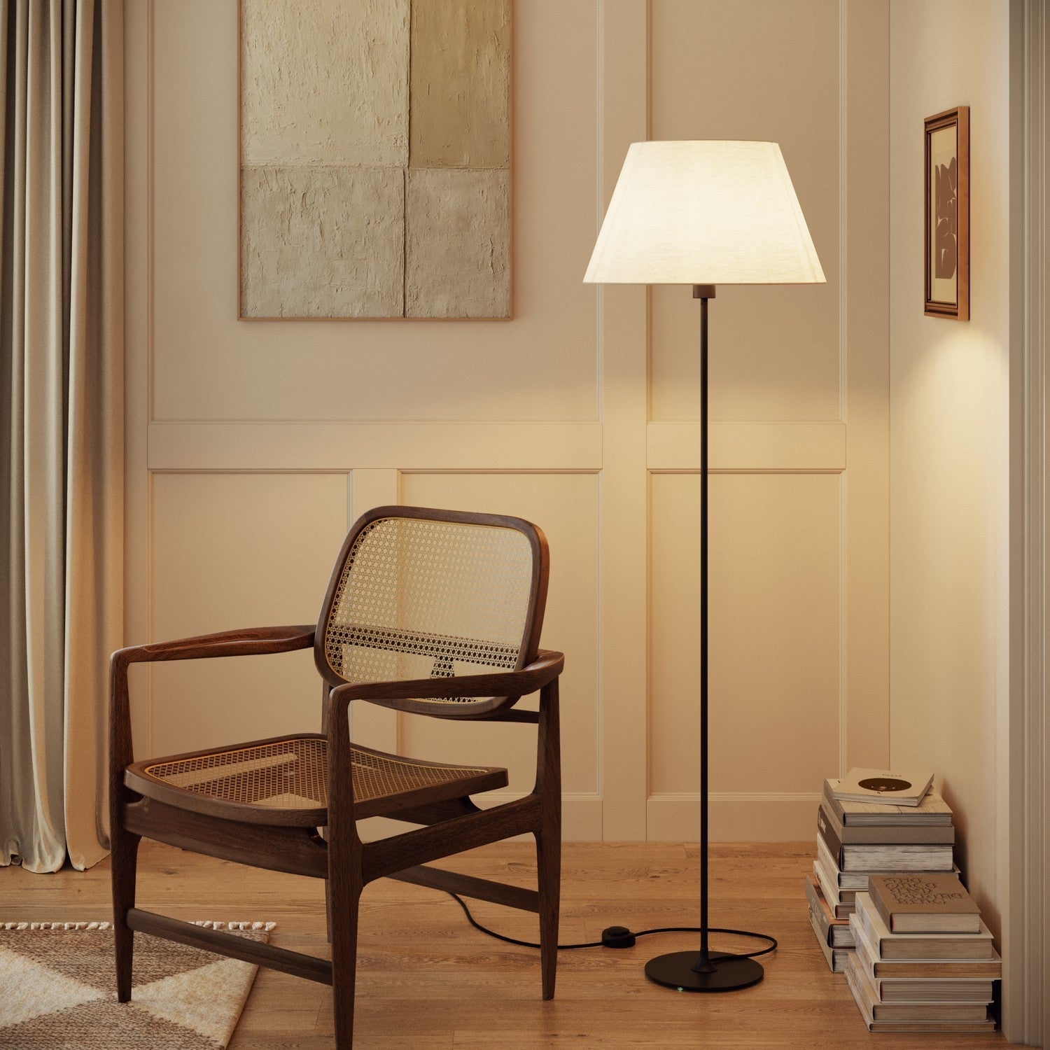 Paralume Impero L per lampada da tavolo o applique con attacco E27 - Made in Italy - Arenal Sabbia