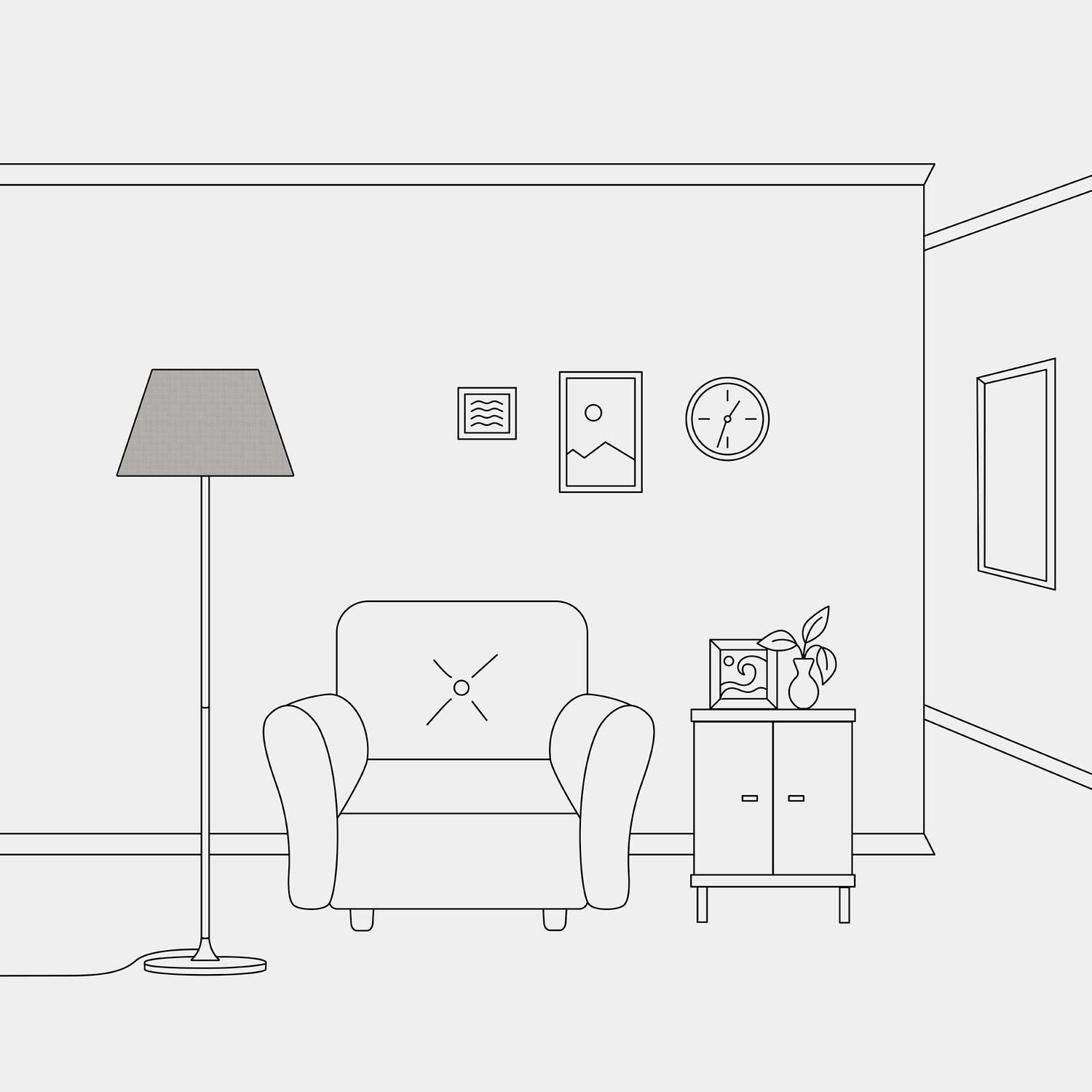 Paralume Impero M in tessuto per lampada da terra con attacco E27 - Made in Italy - Camelot Grigio