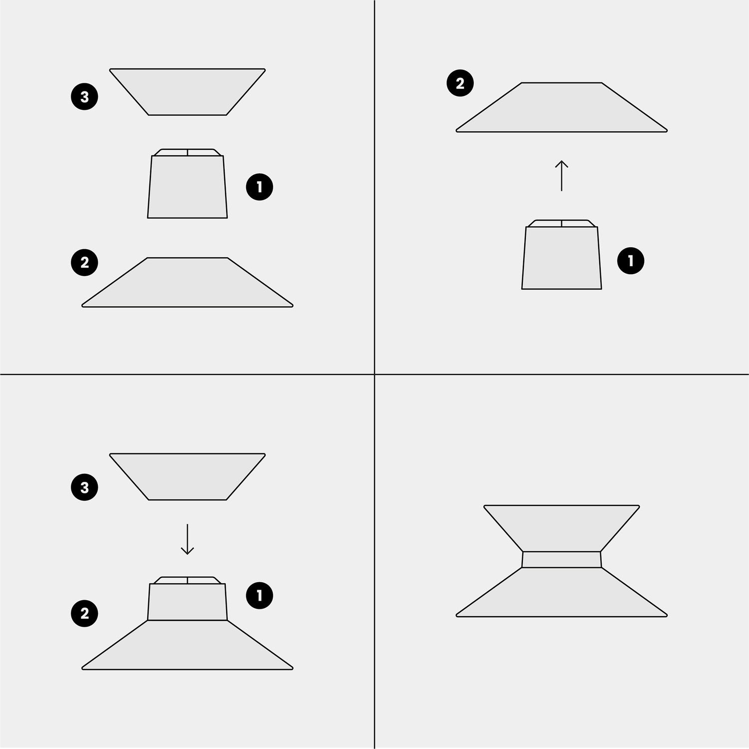 Paralume in tessuto Clessidra Cinette aragosta - Made in Italy Arenal sabbia