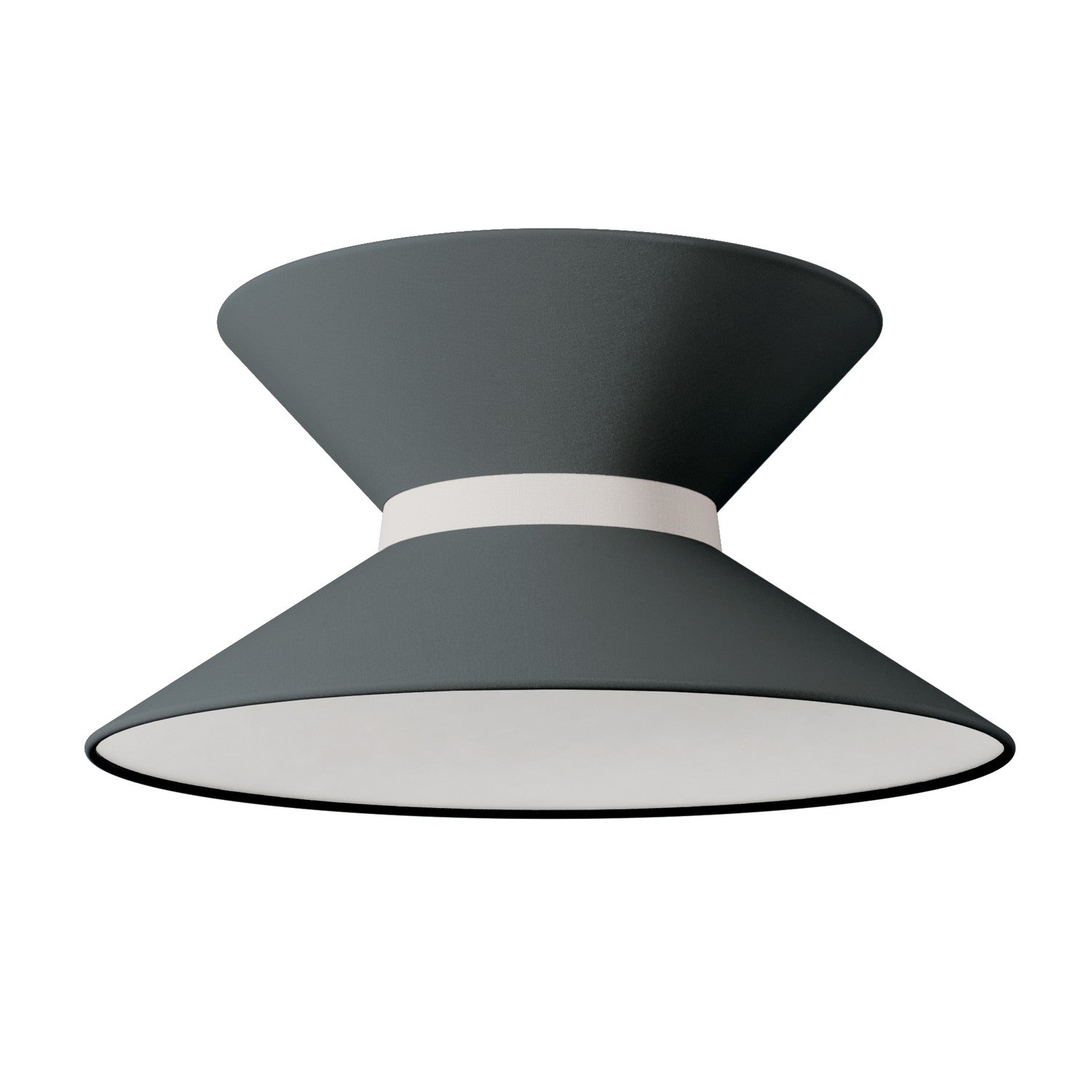 Paralume in tessuto Clessidra Teletta grigio scuro - Made in Italy Arenal sabbia