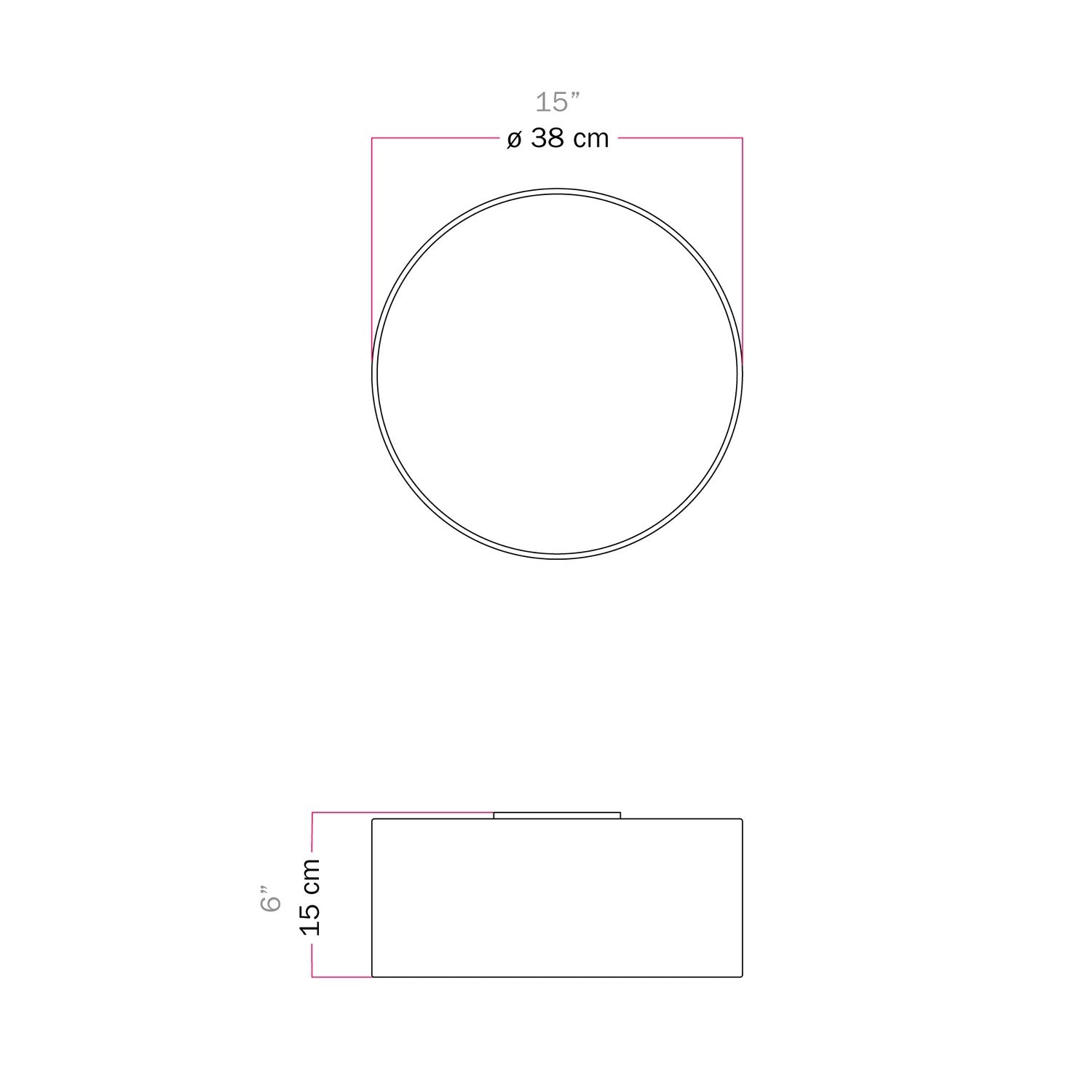 Plafoniera in tessuto Small - Made in Italy - Lana Sabbia