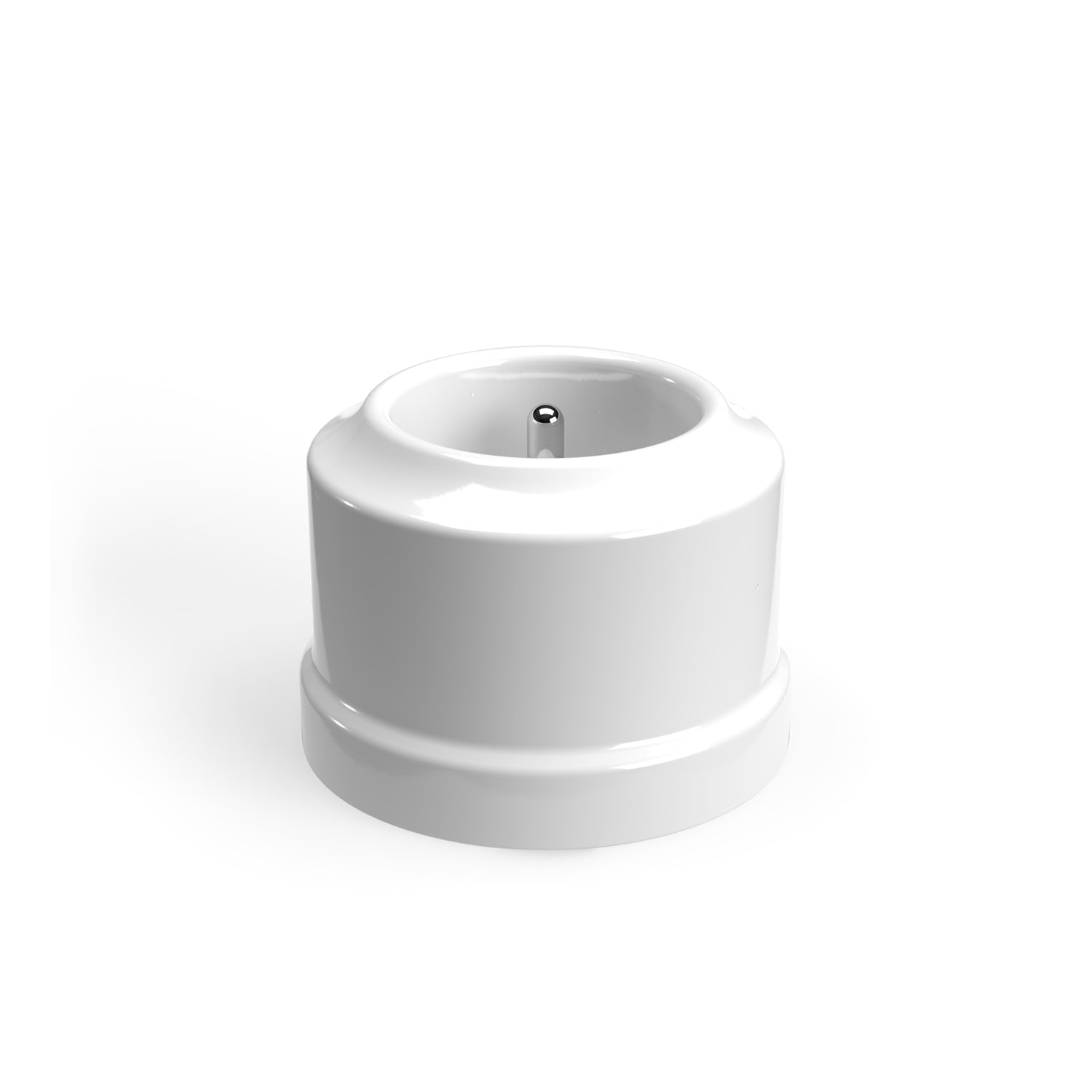 Presa a muro in porcellana di tipo francese - Bianco