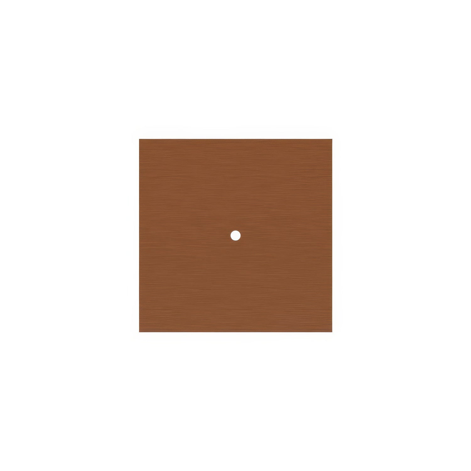 Rosone Rose-One quadrato, 200 mm con 1 foro e 4 fori laterali - Dibond Rame satinato Bianco