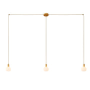 Spider - Lampada a sospensione multipla a 3 cadute con finiture in metallo - Bronzo satinato