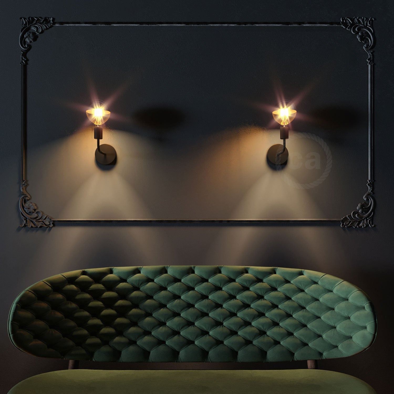 Tubo curvo di estensione 14 cm in metallo - Nero